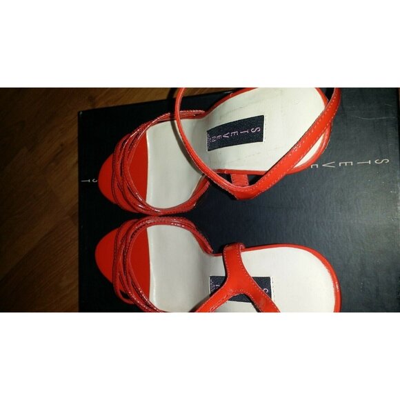 Steven by Steve Madden Red Patent Platform Heels Women’s Size 8.5 - New In Box - Picture 6 of 9
